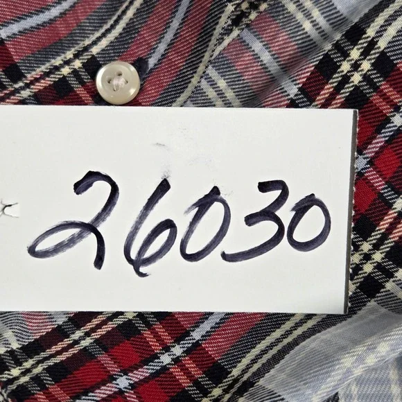 Eddie Bauer Mens Tall Large Plaid Button Down Shirt Long Sleeve Cotton Casual - Picture 7 of 7